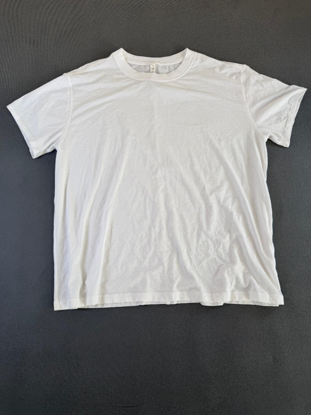 Lululemon All Yours Short Sleeve T-Shirt White Vitasea Fabric Size 12